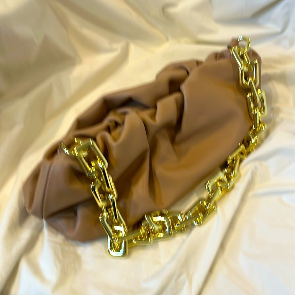 Spring leather handbag